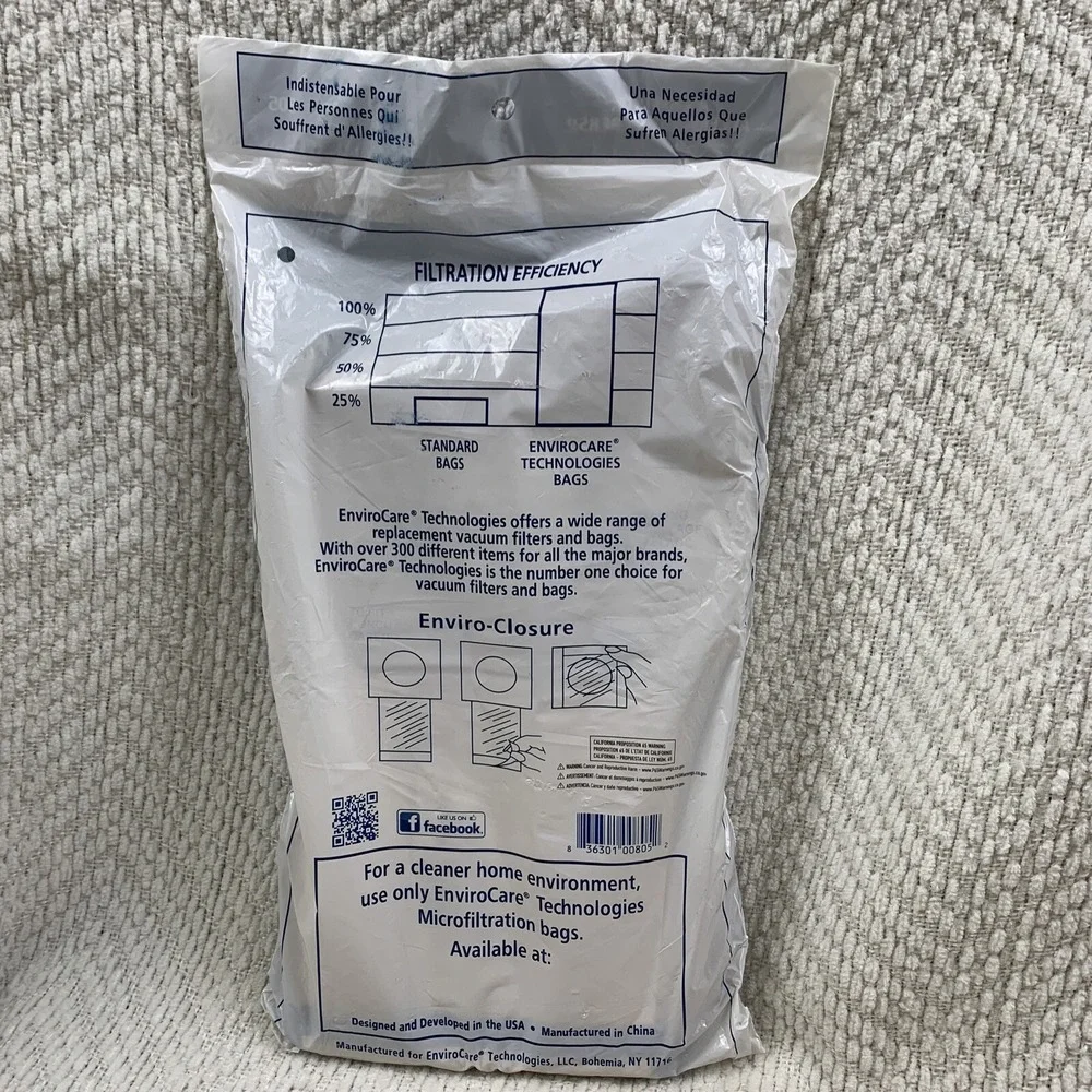 12 Electrolux Allergy Micro filtration Canister Style C Vacuum Bags‎ Envirocare